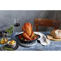 Staub Kippenbrader 24 Cm, Zwart 12 Staub Kippenbrader 24 Cm, Zwart -Keukenbenodigdheden 000016749