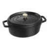 Staub Gietijzeren Braadpan 27 Cm / 3,25 L, Ovaal, Zwart -Keukenbenodigdheden 1003201 1