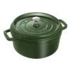 Staub Gietijzeren Braadpan 24 Cm / 3,8 L, Rond, Basilicum -Keukenbenodigdheden 1003973 2