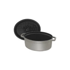 Staub Gietijzeren Braadpan 29 Cm / 4,25 L, Ovaal, Grafietgrijs -Keukenbenodigdheden 40500 236 0 5 2
