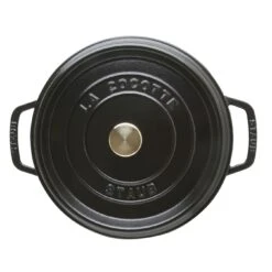 Staub Gietijzeren Braadpan 24 Cm / 3,8 L, Rond, Zwart -Keukenbenodigdheden 40500 241 0 3