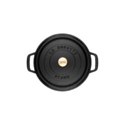 Staub Gietijzeren Braadpan 16 Cm / 1,25 L, Rond, Zwart -Keukenbenodigdheden 40500 241 0 8 3