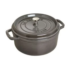 Staub Gietijzeren Braadpan 18 Cm / 1,7 L, Rond, Grafietgrijs