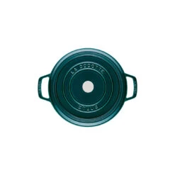Staub Gietijzeren Braadpan 28 Cm / 6,75 L, Rond, La-mer -Keukenbenodigdheden 40501 115 0 3