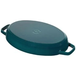 Staub Ovenschaal Met Deksel 33 Cm, Ovaal, La-mer 10 Staub Ovenschaal Met Deksel 33 Cm, Ovaal, La-mer -Keukenbenodigdheden 40501 125 0 4