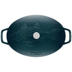 Staub Ovenschaal Met Deksel 33 Cm, Ovaal, La-mer 11 Staub Ovenschaal Met Deksel 33 Cm, Ovaal, La-mer -Keukenbenodigdheden 40501 125 0 5