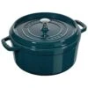 Staub Gietijzeren Braadpan 26 Cm / 5,25 L, Rond, La-mer -Keukenbenodigdheden 40509 137 0 1