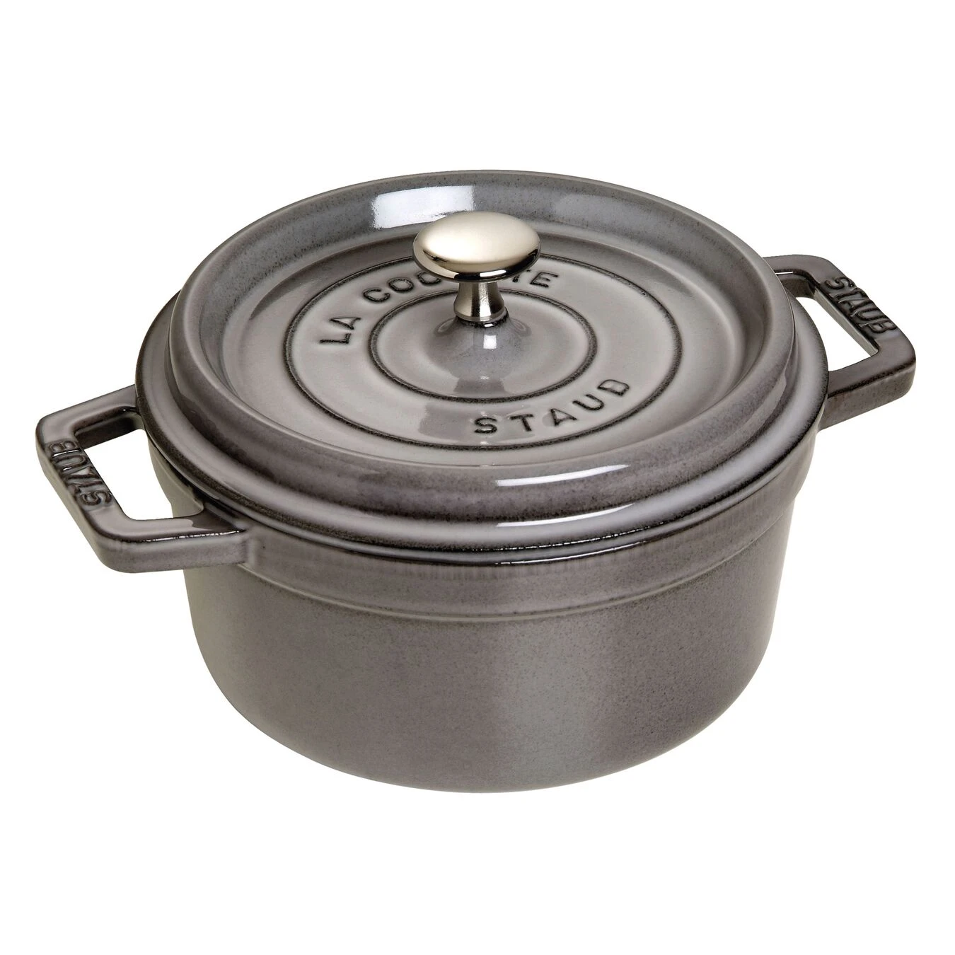Staub Gietijzeren Braadpan 20 Cm / 2,2 L, Rond, Grafietgrijs 3 Staub Gietijzeren Braadpan 20 Cm / 2,2 L, Rond, Grafietgrijs
