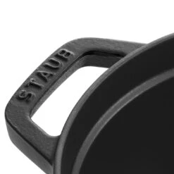 Staub Gietijzeren Braadpan 31 Cm / 5,5 L, Ovaal, Zwart -Keukenbenodigdheden 40509 315 0 6 4