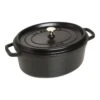 Staub Gietijzeren Braadpan 31 Cm / 5,5 L, Ovaal, Zwart -Keukenbenodigdheden 40509 319 0 1