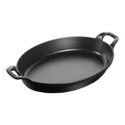 Staub Ovenschaal 32 Cm, Ovaal, Zwart