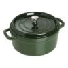 Staub Gietijzeren Braadpan 26 Cm / 5,25 L, Rond, Basilicum -Keukenbenodigdheden 40509 356 0 1