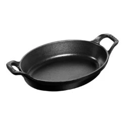 Staub Ovenschaal 21 Cm, Ovaal, Zwart