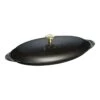 Staub Ovenschaal Met Deksel 31 Cm, Ovaal, Zwart -Keukenbenodigdheden 40509 400 0 1