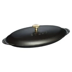 Staub Ovenschaal Met Deksel 31 Cm, Ovaal, Zwart -Keukenbenodigdheden 40509 400 0 3