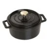 Staub Gietijzeren Braadpan 12 Cm / 400 Ml, Rond, Zwart -Keukenbenodigdheden 40509 471 0 1