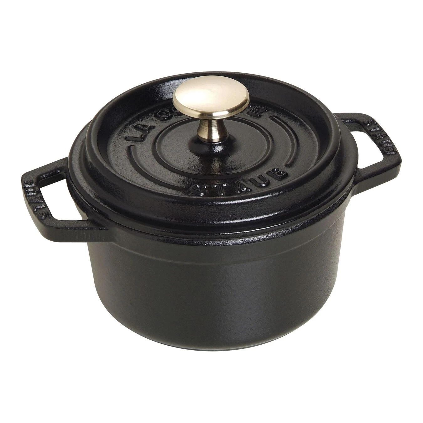 Staub Gietijzeren Braadpan 14 Cm / 800 Ml, Rond, Zwart