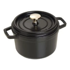 Staub Gietijzeren Braadpan 16 Cm / 1,25 L, Rond, Zwart