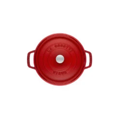 Staub Gietijzeren Braadpan 18 Cm / 1,7 L, Rond, Kersenrood -Keukenbenodigdheden 40509 814 0 2 1