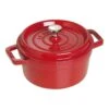 Staub Gietijzeren Braadpan 22 Cm / 2,5 L, Rond, Kersenrood -Keukenbenodigdheden 40509 825 1