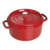Staub Gietijzeren Braadpan 24 Cm / 3,8 L, Rond, Kersenrood -Keukenbenodigdheden 40509 835 0 1