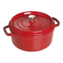 Staub Gietijzeren Braadpan 18 Cm / 1,7 L, Rond, Kersenrood -Keukenbenodigdheden 40509 835 0 2