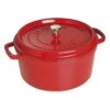 Staub Gietijzeren Braadpan 30 Cm / 8,4 L, Rond, Kersenrood -Keukenbenodigdheden 40509 852 0 1 1