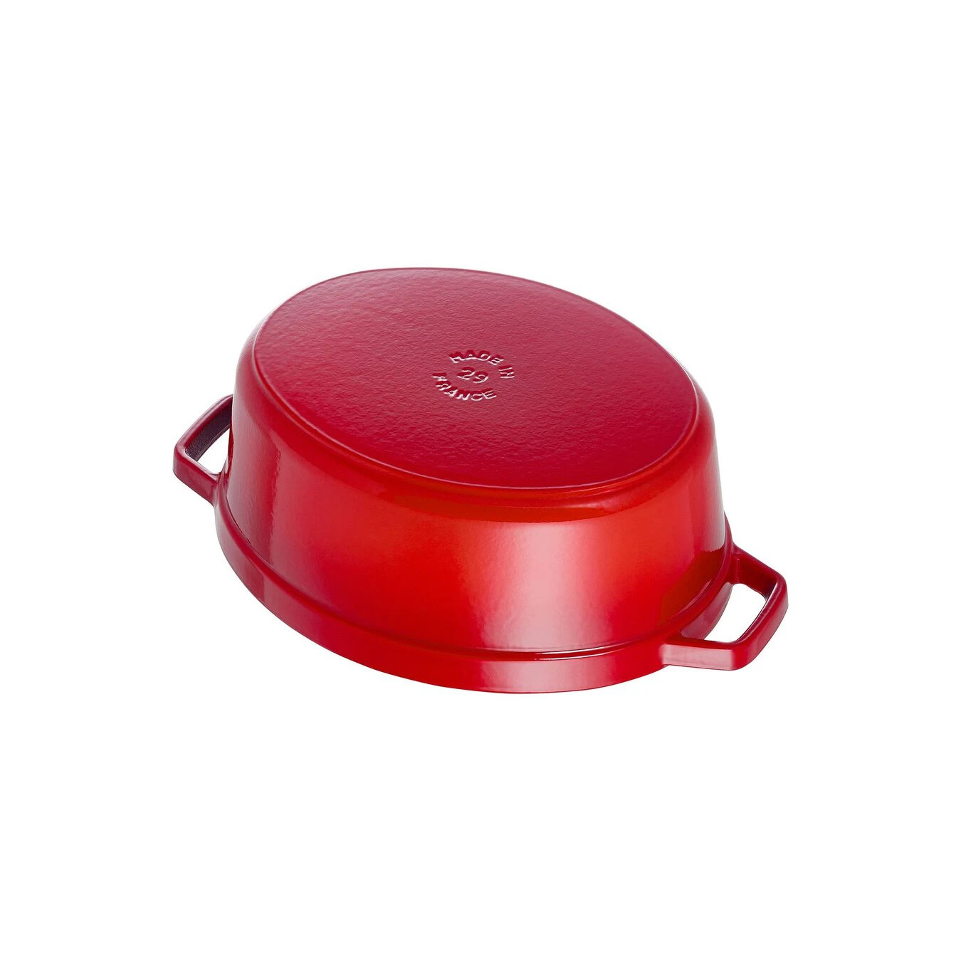 Staub Gietijzeren Braadpan 29 Cm / 4,25 L, Ovaal, Kersenrood 4 Staub Gietijzeren Braadpan 29 Cm / 4,25 L, Ovaal, Kersenrood - Afbeelding 2