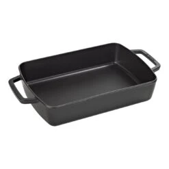 Staub Ovenschaal 30 Cm, Rechthoekig, Zwart