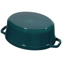 Staub Gietijzeren Braadpan 31 Cm / 5,5 L, Ovaal, La-mer -Keukenbenodigdheden 40510 598 0 3