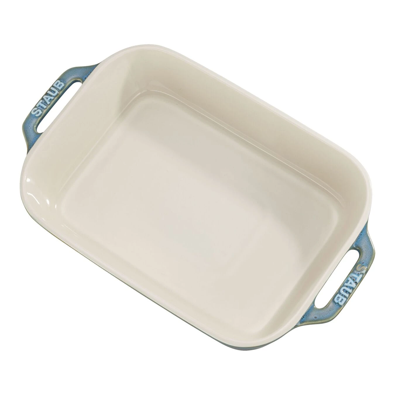 Staub Ovenschaal 27 Cm, Rechthoekig, Antiek Turquoise 3 Staub Ovenschaal 27 Cm, Rechthoekig, Antiek Turquoise