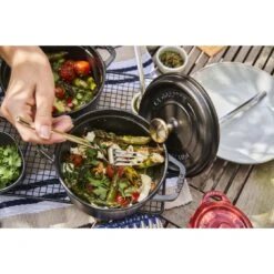 Staub Gietijzeren Braadpan 16 Cm / 1,25 L, Rond, Zwart -Keukenbenodigdheden 424422438