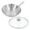 Demeyere Wok Met Glazen Deksel 30 Cm -Keukenbenodigdheden 5412191000571 52930 NP