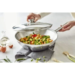 Demeyere Wok Met Glazen Deksel 30 Cm 5 Demeyere Wok Met Glazen Deksel 30 Cm -Keukenbenodigdheden 750047569